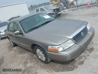 2005 Mercury Grand Marquis LS Premium with VIN 2MEFM75W35X654244, listed as a IAAI auction lot 42090783 with 120,033 mi miles. Bid and sale history available at carsss.com. Image 1.