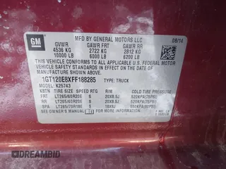 2015 GMC Sierra 2500HD Denali z VIN 1GT120E8XFF188285, wystawiony jako IAAI lot #41586993 z przebiegiem 141 691 mil mil oraz . Historia ofert i sprzedaży dostępna na DreamBid. Obrazek 9.
