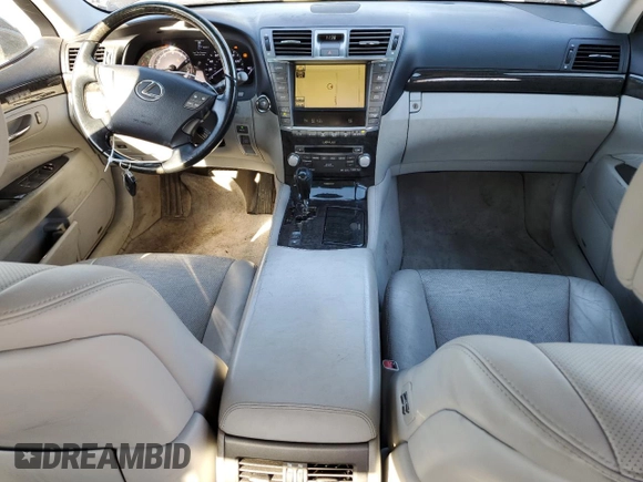 2012 Lexus LS 460 with VIN JTHCL5EF5C5014190, listed as a Copart auction lot 42741145 with 113,385 mi miles and Salvage title. Bid and sale history available at DreamBid. Image 8.