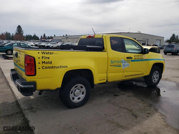2020 Chevrolet Colorado 2WD Work Truck with VIN 1GCHSBEA8L1129970, listed as a Copart auction lot 49721745 with 105,111 mi miles and Salvage Title. Bid and sale history available at carsss.com. Image 3.