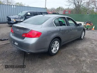 2012 Infiniti G25 Sedan x with VIN JN1DV6AR2CM862512, listed as a IAAI auction lot 41943660 with 178,127 mi miles. Bid and sale history available at carsss.com. Image 4.