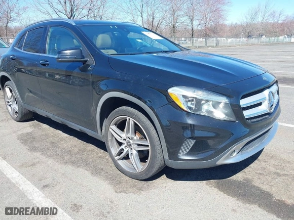 2016 Mercedes-Benz GLA with VIN WDCTG4GB7GJ253726, listed as a IAAI auction lot 41866047 with 155,868 mi miles. Bid and sale history available at carsss.com. Image 1.
