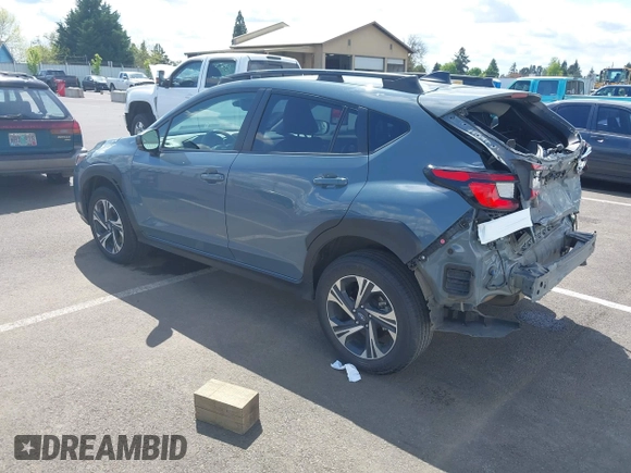 2024 Subaru Crosstrek Premium with VIN JF2GUADC6R8306021, listed as a IAAI auction lot 42078539 with 28,497 mi miles and . Bid and sale history available at DreamBid. Image 3.