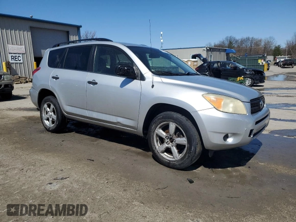 2007 Toyota RAV4 with VIN JTMBK33V475026660, listed as a Copart auction lot 52431145 with 217,608 mi miles and Salvage Title. Bid and sale history available at carsss.com. Image 4.