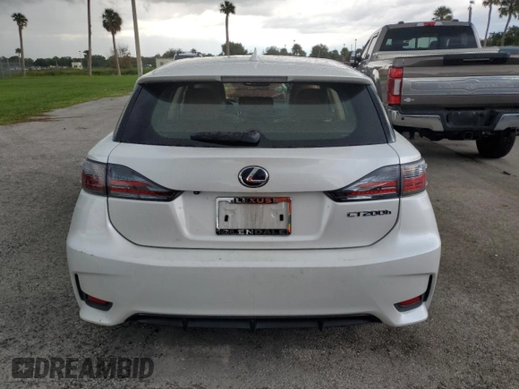2017 Lexus CT with VIN JTHKD5BH1H2281107, listed as a Copart auction lot 74105824 with 0 mi miles and Salvage Title. Bid and sale history available at carsss.com. Image 6.