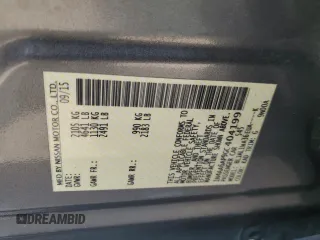 2016 Nissan Maxima S with VIN 1N4AA6AP9GC404199, listed as a Copart auction lot 53815993 with 65,268 mi miles and Salvage Title. Bid and sale history available at DreamBid. Image 12.