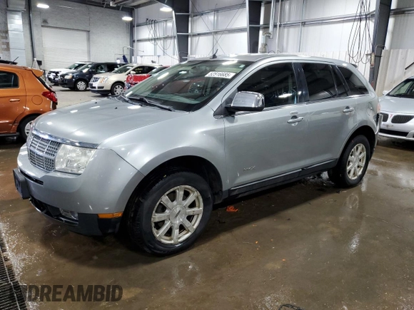 2007 Lincoln MKX with VIN 2LMDU88C87BJ27901, listed as a Copart auction lot 52516685 with 195,343 mi miles and Salvage Title. Bid and sale history available at carsss.com. Image 1.