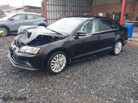 2016 Volkswagen Jetta Sedan 1.8T SEL with VIN 3VWL17AJ6GM380816, listed as a IAAI auction lot 41617737 with NaN miles. Bid and sale history available at carsss.com. Image 2.