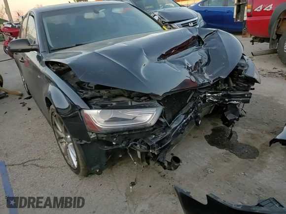 2014 Audi A4 Premium Plus with VIN WAUFFAFLXEN014656, listed as a Copart auction lot 80577704 with 115,204 mi miles and Salvage Title. Bid and sale history available at carsss.com. Image 14.