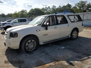 2007 Ford Expedition EL Limited with VIN 1FMFK20527LA93720, listed as a Copart auction lot 56078114 with 188,884 mi miles and Salvage Title. Bid and sale history available at carsss.com. Image 1.
