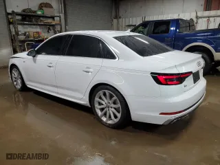 2019 Audi A4 Premium with VIN WAUDNAF43KN018742, listed as a Copart auction lot 89281605 with 60,274 mi miles and Salvage Title. Bid and sale history available at carsss.com. Image 2.