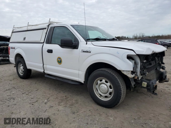 2016 Ford F-150 XL with VIN 1FTMF1E88GKD19083, listed as a Copart auction lot 43802185 with 41,186 mi miles and Salvage title. Bid and sale history available at DreamBid. Image 4.