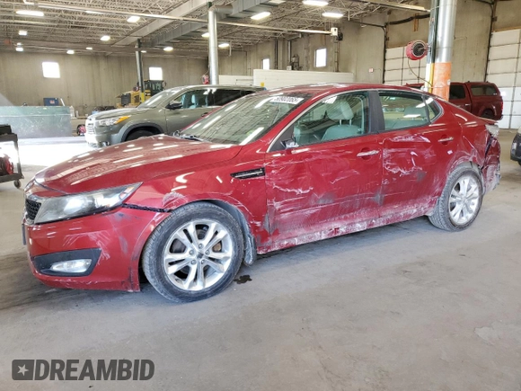 2012 Kia Optima EX with VIN 5XXGN4A76CG070947, listed as a Copart auction lot 50902065 with 201,920 mi miles and Salvage Title. Bid and sale history available at carsss.com. Image 1.