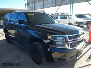 2017 Chevrolet Tahoe Commercial with VIN 1GNLCDEC8HR385630, listed as a IAAI auction lot 41262095 with 182,011 mi miles. Bid and sale history available at carsss.com. Image 1.