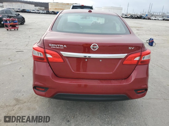 2019 Nissan Sentra SV with VIN 3N1AB7AP9KY225371, listed as a Copart auction lot 48354345 with 92,611 mi miles and Salvage Title. Bid and sale history available at DreamBid. Image 6.