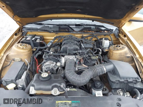 2010 Ford Mustang V6 with VIN 1ZVBP8AN6A5105768, listed as a IAAI auction lot 41964355 with 180,654 mi miles. Bid and sale history available at carsss.com. Image 10.