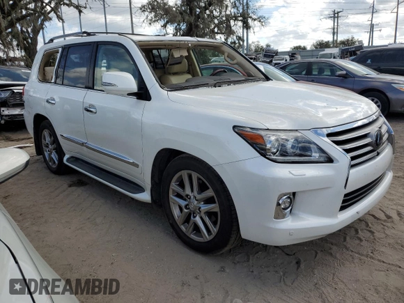 2015 Lexus LX 570 with VIN JTJHY7AX7F4169804, listed as a Copart auction lot 79885024 with 55,392 mi miles and Salvage Title. Bid and sale history available at DreamBid. Image 4.