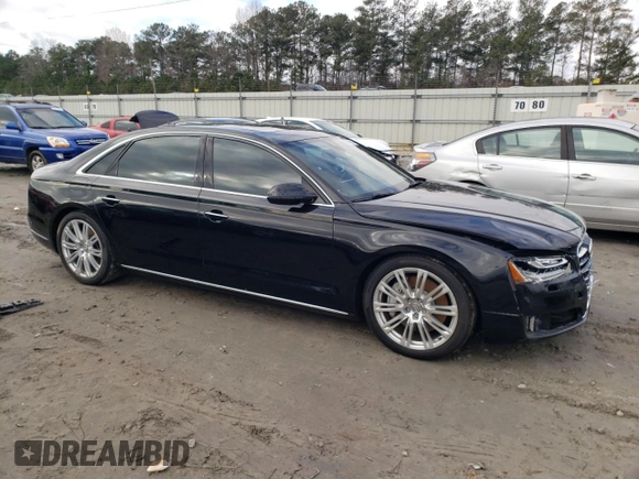2015 Audi A8 L 4.0T with VIN WAU32AFD7FN004904, listed as a Copart auction lot 38942883 with 80,205 mi miles. Bid and sale history available at carsss.com. Image 4.