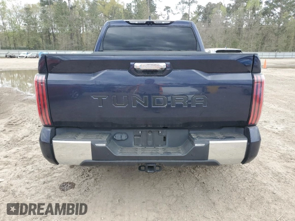 2023 Toyota Tundra 1794 Edition with VIN 5TFMA5AB7PX023918, listed as a Copart auction lot 49638235 with 58,499 mi miles and Salvage title. Bid and sale history available at DreamBid. Image 6.