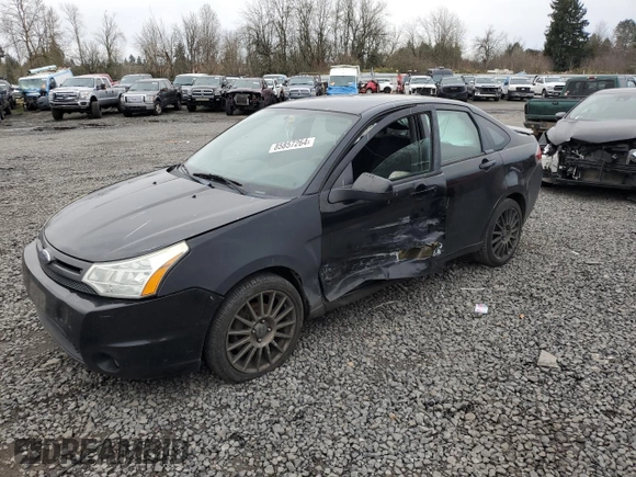 2010 Ford Focus SES with VIN 1FAHP3GN2AW197291, listed as a Copart auction lot 85857264 with 213,858 mi miles and Salvage Title. Bid and sale history available at carsss.com. Image 1.