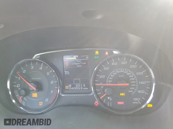 2020 Subaru WRX z VIN JF1VA1A69L9809644, wystawiony jako Copart lot #54569355 z przebiegiem 40 053 mil mil oraz Szkoda całkowita • Salvage title. Historia ofert i sprzedaży dostępna na DreamBid. Obrazek 9.