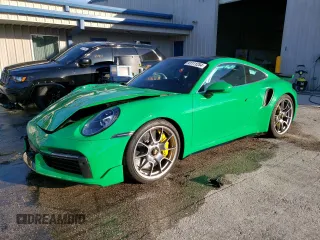 2021 Porsche 911 Turbo S with VIN WP0AD2A92MS258662, listed as a Copart auction lot 41111254 with 10,407 mi miles. Bid and sale history available at carsss.com. Image 1.