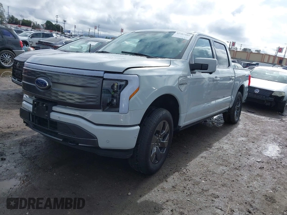 2023 Ford F-150 Lightning Pro with VIN 1FTVW1EV3PWG60491, listed as a IAAI auction lot 41507485 with 19,148 mi miles and . Bid and sale history available at DreamBid. Image 2.