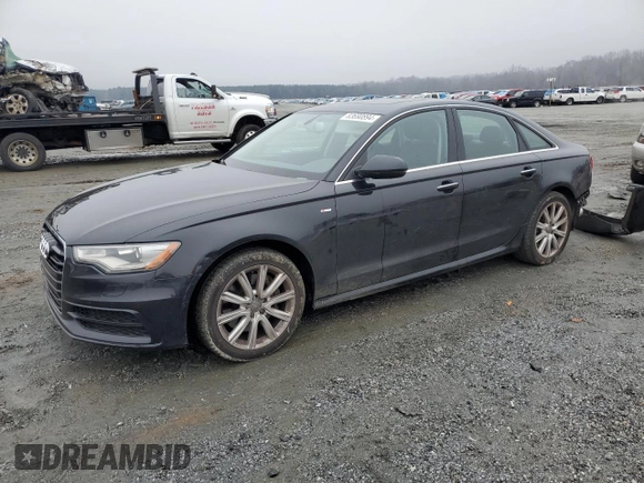 2015 Audi A6 3.0L TDI Premium Plus with VIN WAUFMAFC1FN009207, listed as a Copart auction lot 83690894 with 64,455 mi miles and Salvage Title. Bid and sale history available at carsss.com. Image 1.