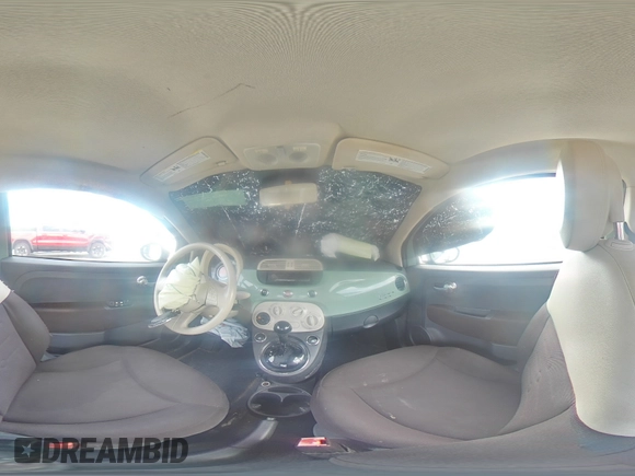 2013 FIAT 500 Pop with VIN 3C3CFFAR0DT743301, listed as a Copart auction lot 63880985 with 88,953 mi miles and Salvage title. Bid and sale history available at DreamBid. Image 14.