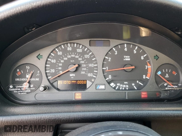 1995 BMW 3 Series M3 with VIN WBSBF9324SEH03062, listed as a Copart auction lot 87878685 with 251,070 mi miles and Salvage Title. Bid and sale history available at DreamBid. Image 9.