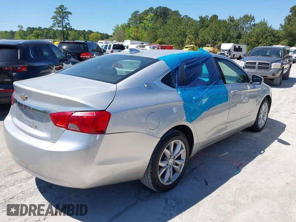 2017 Chevrolet Impala LT with VIN 1G1105S30HU200074, listed as a IAAI auction lot 42050170 with 160,647 mi miles and . Bid and sale history available at DreamBid. Image 4.