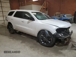 2021 Dodge Durango GT Plus with VIN 1C4RDJDGXMC884025, listed as a Copart auction lot 53648455 with 47,579 mi miles and Salvage title. Bid and sale history available at DreamBid. Image 4.