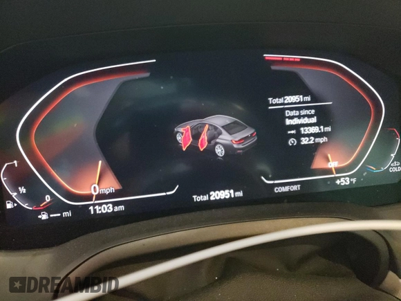 2020 BMW 3 Series 330i xDrive with VIN 3MW5R7J09L8B10961, listed as a Copart auction lot 41601373 with 20,951 mi miles and . Bid and sale history available at DreamBid. Image 9.