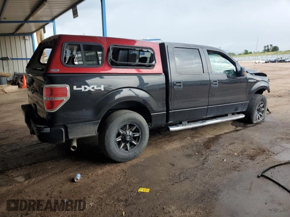 2013 Ford F-150 XL with VIN 1FTFW1EF8DFA21791, listed as a Copart auction lot 61963215 with 128,161 mi miles and Salvage title. Bid and sale history available at DreamBid. Image 3.