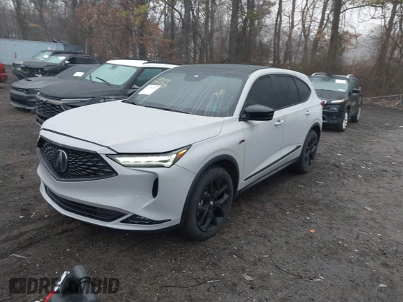 2023 Acura MDX w/A-Spec Package z VIN 5J8YE1H05PL042916, wystawiony jako IAAI lot #41809098 z przebiegiem 10 824 mil mil oraz . Historia ofert i sprzedaży dostępna na DreamBid. Obrazek 2.