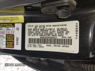 2010 Toyota Corolla with VIN 1NXBU4EE9AZ265210, listed as a IAAI auction lot 41586593 with 115,952 mi miles. Bid and sale history available at carsss.com. Image 9.