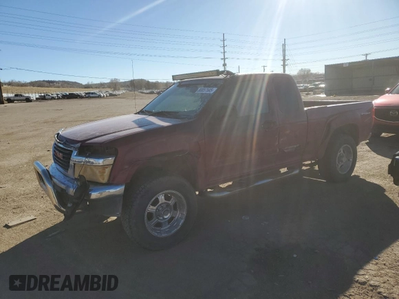 2005 GMC Canyon SLE Z71 with VIN 1GTDT196658282255, listed as a Copart auction lot 88857585 with 181,846 mi miles and Non Repairable. Bid and sale history available at carsss.com. Image 1.