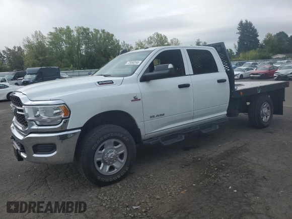 2022 Ram 2500 Tradesman with VIN 3C6UR5HL2NG398759, listed as a Copart auction lot 72958244 with 5,300 mi miles and Salvage title. Bid and sale history available at DreamBid. Image 1.