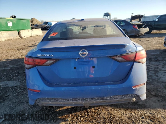 2022 Nissan Sentra SR with VIN 3N1AB8DV6NY219497, listed as a Copart auction lot 43077245 with Not Provided miles and Salvage Title. Bid and sale history available at carsss.com. Image 6.