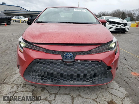 2021 Toyota Corolla Hybrid LE with VIN JTDEAMDE9MJ003897, listed as a Copart auction lot 47861925 with 64,693 mi miles and Salvage Title. Bid and sale history available at carsss.com. Image 5.