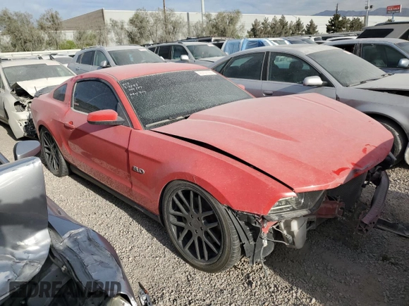 2011 Ford Mustang GT with VIN 1ZVBP8CF8B5127973, listed as a Copart auction lot 46757105 with 171,301 mi miles and Salvage Title. Bid and sale history available at carsss.com. Image 4.