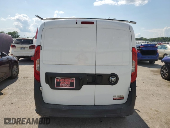 2016 Ram ProMaster City Cargo Tradesman with VIN ZFBERFAT6G6A98536, listed as a Copart auction lot 63635664 with 180,700 mi miles and Salvage Title. Bid and sale history available at DreamBid. Image 6.