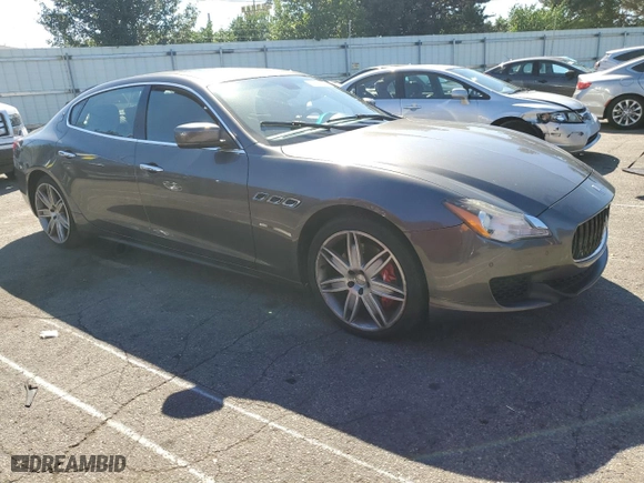 2015 Maserati Quattroporte S Q4 with VIN ZAM56RRA7F1134183, listed as a Copart auction lot 74269804 with 101,559 mi miles and Clean Title. Bid and sale history available at carsss.com. Image 4.