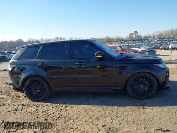 2016 Land Rover Range Rover Sport SVR with VIN SALWZ2EFXGA589337, listed as a IAAI auction lot 41395075 with 71,364 mi miles and . Bid and sale history available at DreamBid. Image 14.
