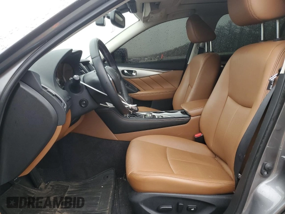 2023 Infiniti Q50 Luxe with VIN JN1EV7BR6PM541314, listed as a Copart auction lot 49377505 with 23,601 mi miles and Salvage title. Bid and sale history available at DreamBid. Image 7.