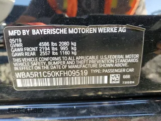 2019 BMW 3 Series 330i with VIN WBA5R1C50KFH09519, listed as a Copart auction lot 46501075 with 75,067 mi miles and Salvage Title. Bid and sale history available at carsss.com. Image 13.