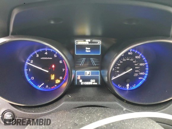 2016 Subaru Legacy with VIN 4S3BNBH61G3055712, listed as a Copart auction lot 44575605 with 210,228 mi miles and Salvage title. Bid and sale history available at DreamBid. Image 9.