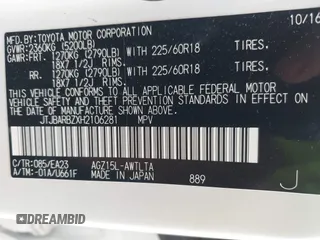 2017 Lexus NX 200t с VIN JTJBARBZXH2106281, выставлен на аукционе IAAI как лот 42457875 с пробегом 90 878 миль миль и . История ставок и продаж доступна на DreamBid. Изображение 9.