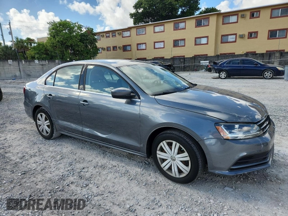 2017 Volkswagen Jetta S with VIN 3VW2B7AJ9HM344306, listed as a Copart auction lot 60256965 with 23,055 mi miles and Salvage title. Bid and sale history available at DreamBid. Image 4.