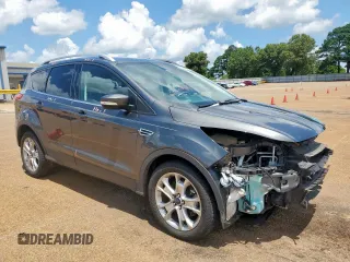 2015 Ford Escape Titanium with VIN 1FMCU0J92FUB80769, listed as a Copart auction lot 61988435 with 103,212 mi miles and Salvage title. Bid and sale history available at DreamBid. Image 4.